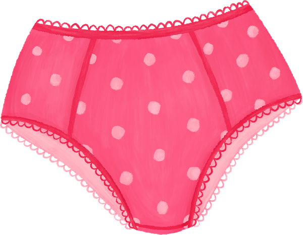 Painterly Pink Panty